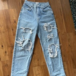 BDG Urban Outfitters High Rise Baggy Distressed Jeans size 29